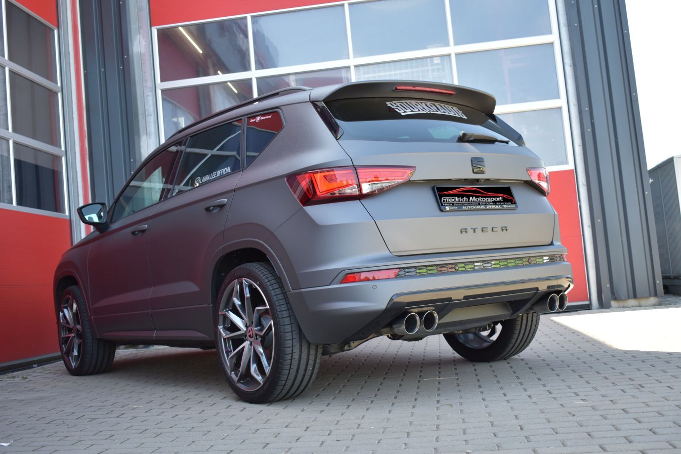 Friedrich Motorsport 76mm Duplex Sportendschalldämpfer Seat Ateca Allrad inkl. FR