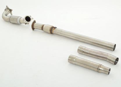 Friedrich Motorsport 76mm Downpipe mit 200 Zellen Sport-Kat. Edelstahl