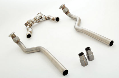 Friedrich Motorsport 2x 76mm Downpipe Edelstahl