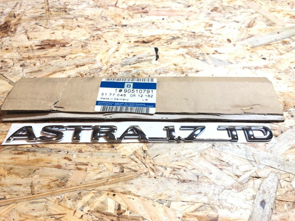 Original GM Opel Astra 1.7 TD Emblem klebend *NEU*