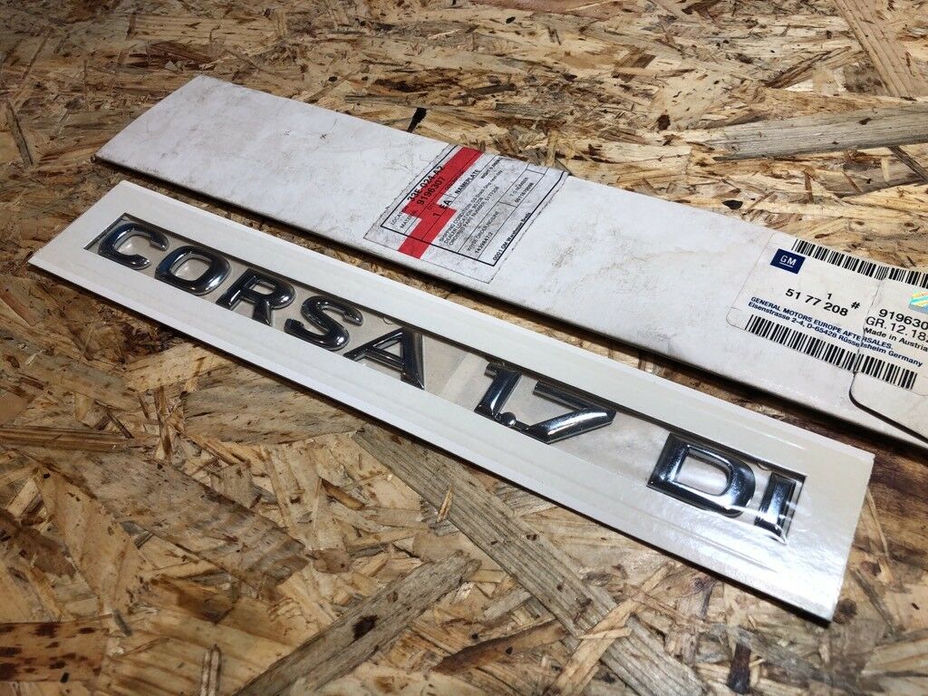Original GM Opel Corsa 1.7 DI Emblem *NEU* 9196307