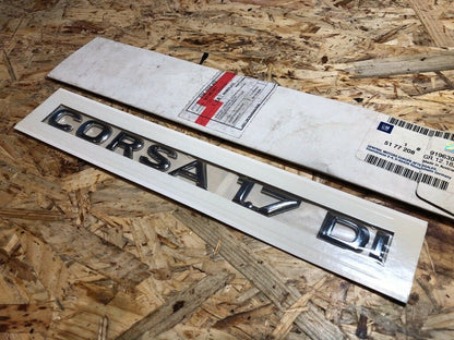 Original GM Opel Corsa 1.7 DI Emblem *NEU* 9196307