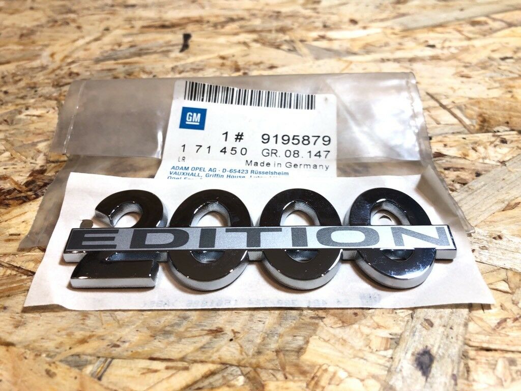 Original GM Opel Emblem 2000 Edition klebend *NEU*