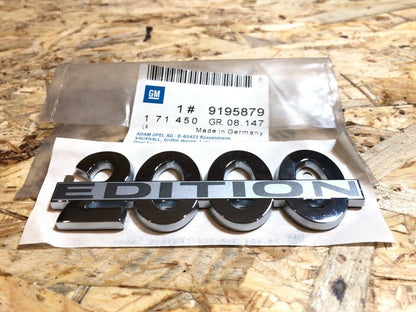 Original GM Opel Emblem 2000 Edition klebend *NEU*