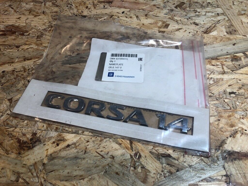 Original GM Opel Corsa 1.4 Emblem Neu