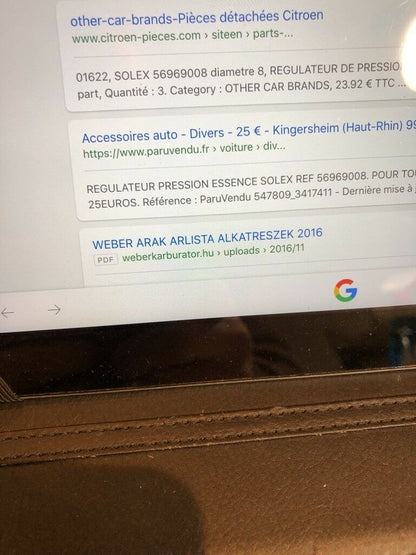 Citroën DS 2CV XM Kraftstoff Druckregler Neu SOLEX