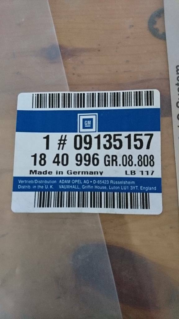 Frontera B Klimaanlage Kompressor Aufkleber neu original GM