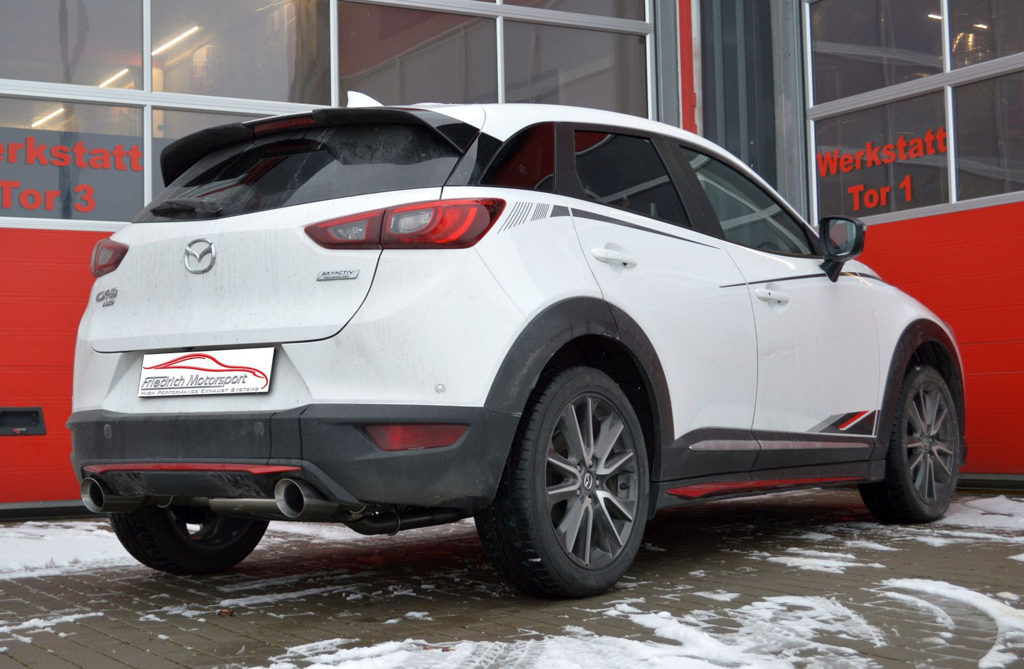 Friedrich Motorsport Gruppe A Duplex-Anlage Mazda CX-3 Allrad