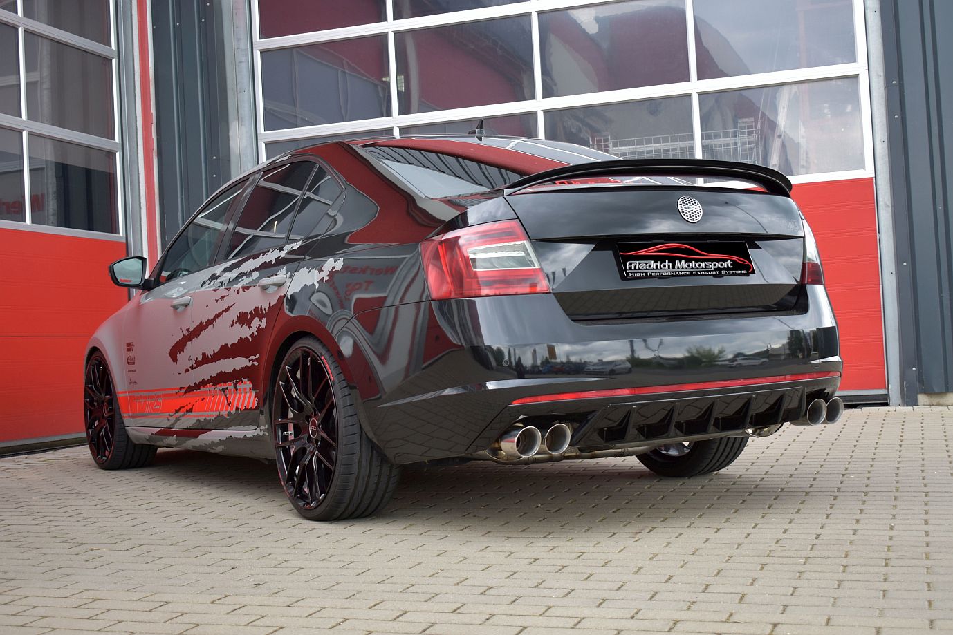 Friedrich Motorsport 76mm Duplex-Anlage Skoda Octavia RS 5E