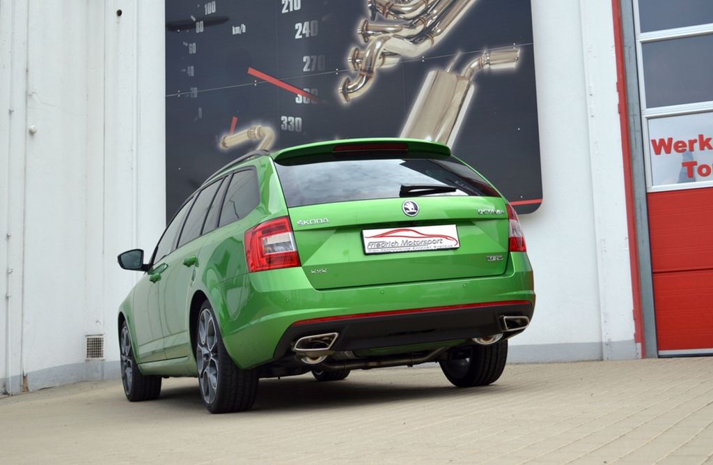 Friedrich Motorsport 76mm Duplex-Anlage Skoda Octavia RS 5E