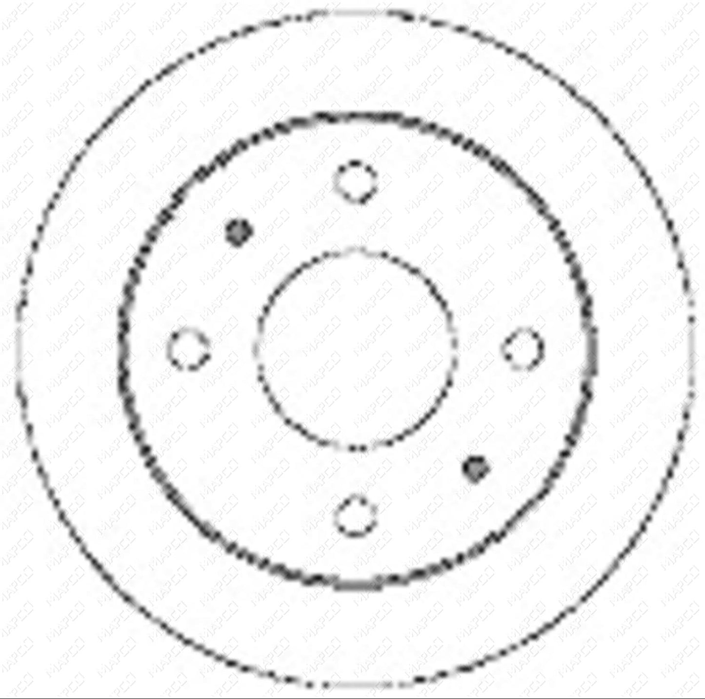 MAPCO Bremsscheibe Vorderachse  15504