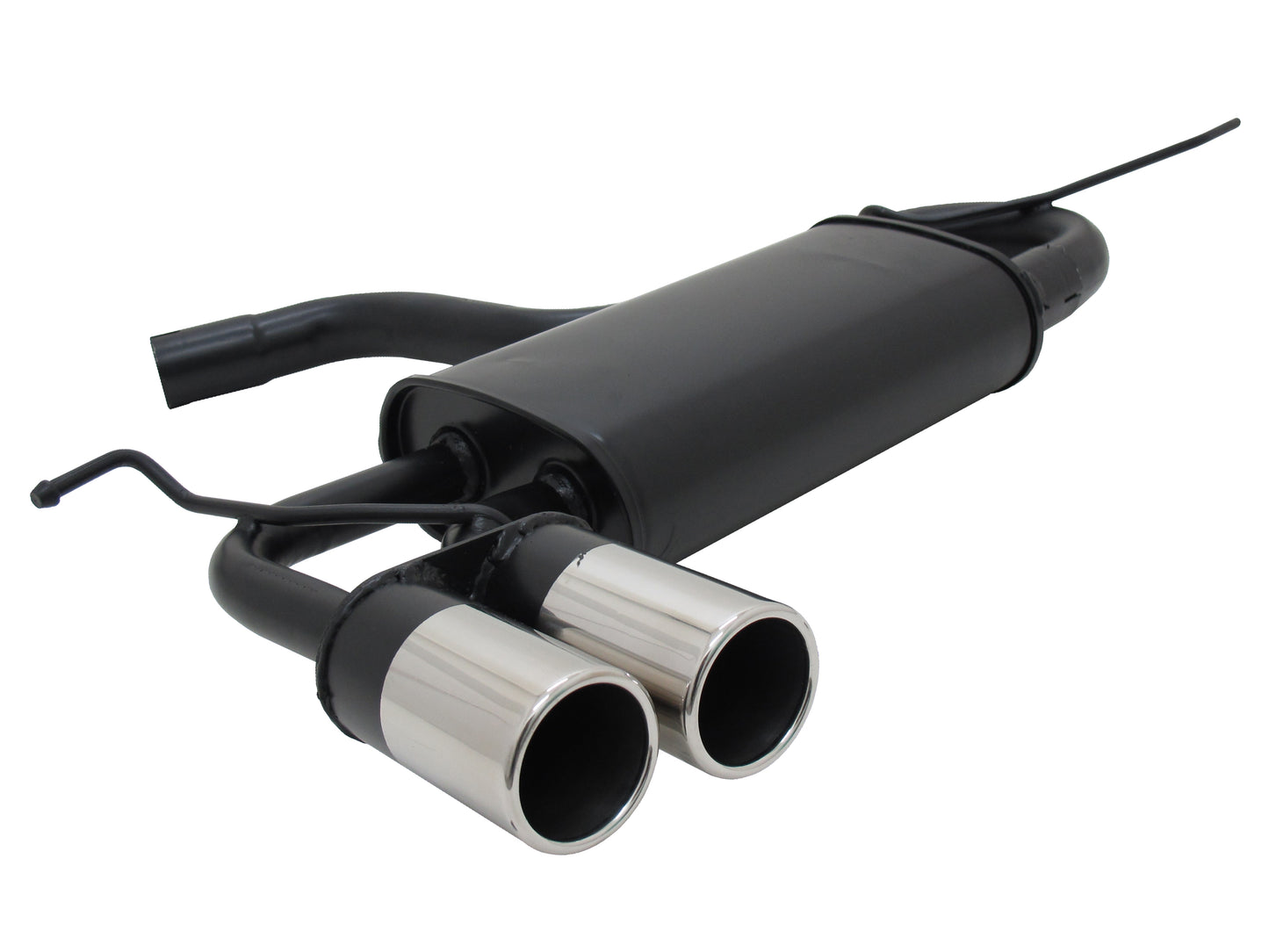 Novus Sportauspuff 2.0TSI für Audi A3 8P / VW Golf 5 GTi / VW Scirocco 2x76mm Edelstahl-Endrohr
