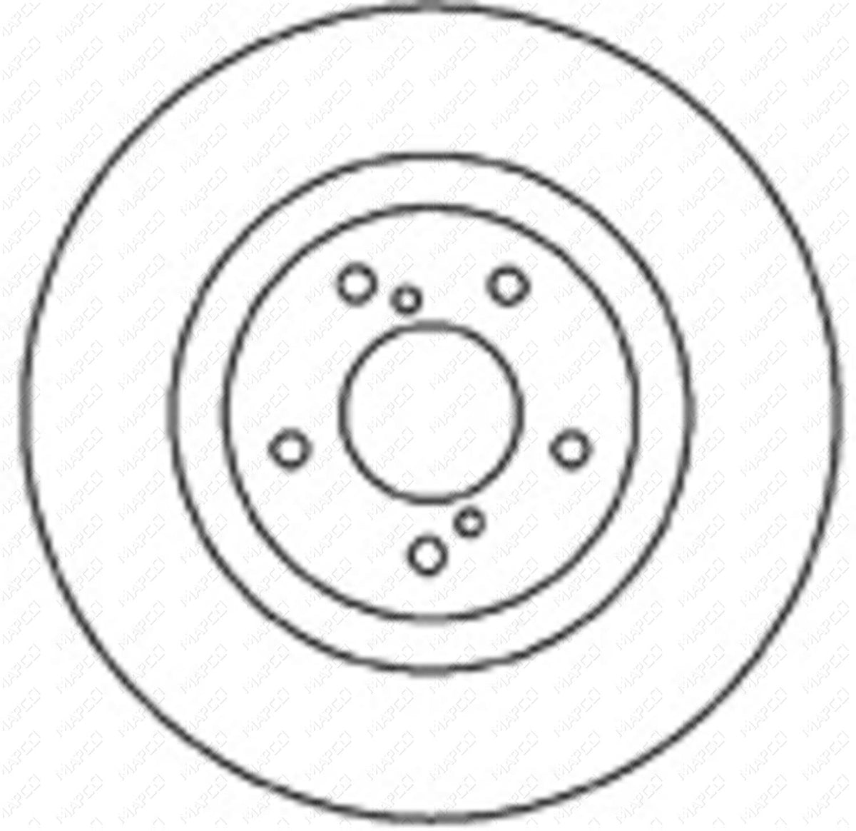 MAPCO Bremsscheibe Vorderachse  25584