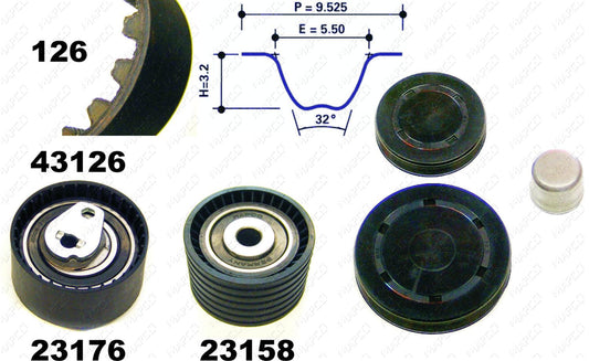 MAPCO Zahnriemensatz 23126