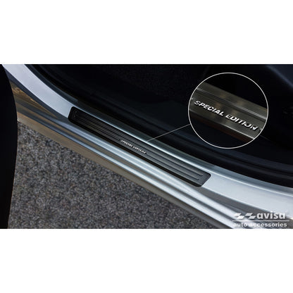 Schwarz Edelstahl Einstiegsleisten passend für Peugeot 508 Limousine & SW 2011-2014 & FL 2014-2018 - 'Special Edition' - 4-teilig