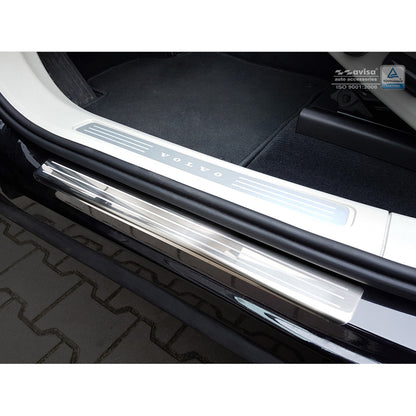 Edelstahl Einstiegsleisten passend für Volvo XC60 II 2017-2021 & FL 2021-  inkl. R-Design - 'Lines' - 4-teilig