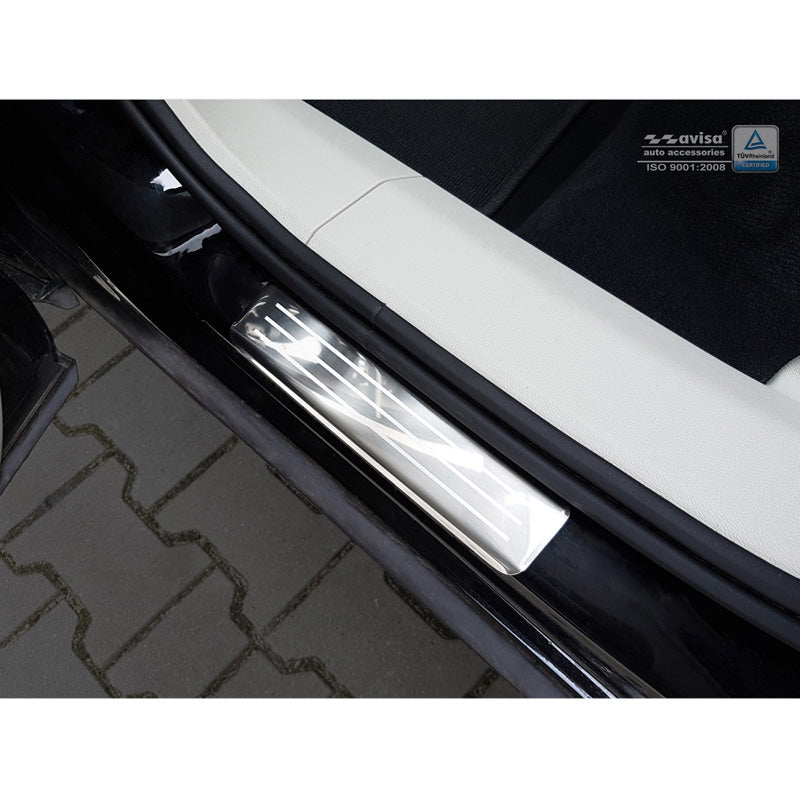 Edelstahl Einstiegsleisten passend für Volvo XC60 II 2017-2021 & FL 2021-  inkl. R-Design - 'Lines' - 4-teilig