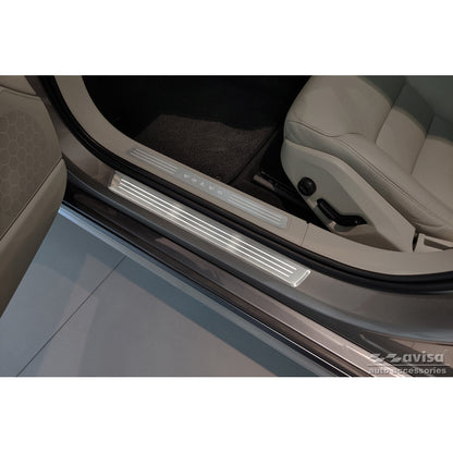 Edelstahl Einstiegsleisten passend für Volvo V90 & V90 Cross Country 2016- - 'Lines' - 4-teilig