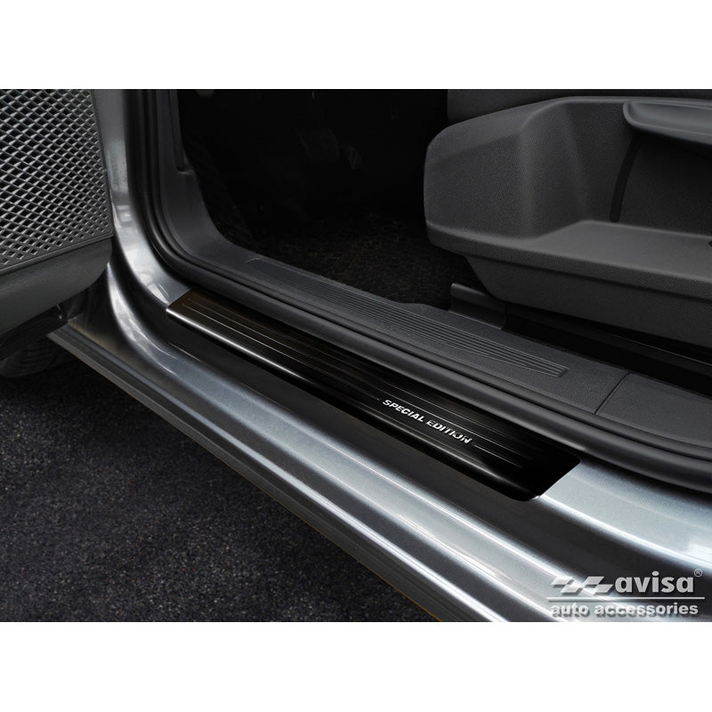 Schwarz Edelstahl Einstiegsleisten passend für Volkswagen Caddy V 2020- - 'Special Edition' - 2-Teilig