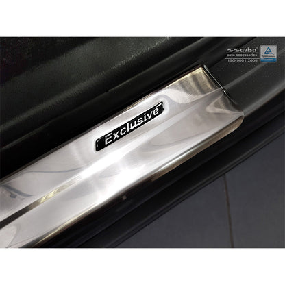 Edelstahl Einstiegsleisten passend für Toyota C-HR 2016-2019 & Facelift 2019- & RAV4 IV FL 2016-2018 & Lexus NX 2014-2021 - 'Exclusive' - 4-teilig