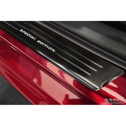 Schwarz Edelstahl Einstiegsleisten passend für Toyota Yaris 2020- exkl. GR - 'Special Edition' - 4-teilig