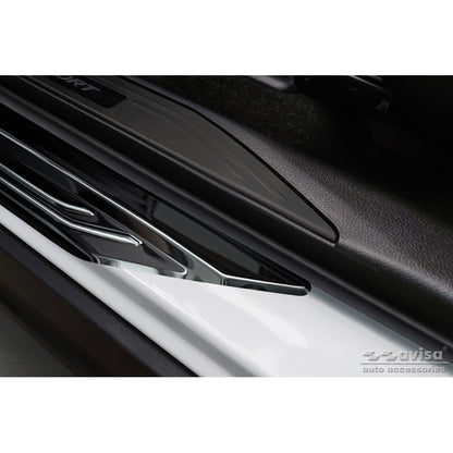 Schwarz Edelstahl Einstiegsleisten passend für Lexus NX II 2021- 'Lines' - 4-Teilig