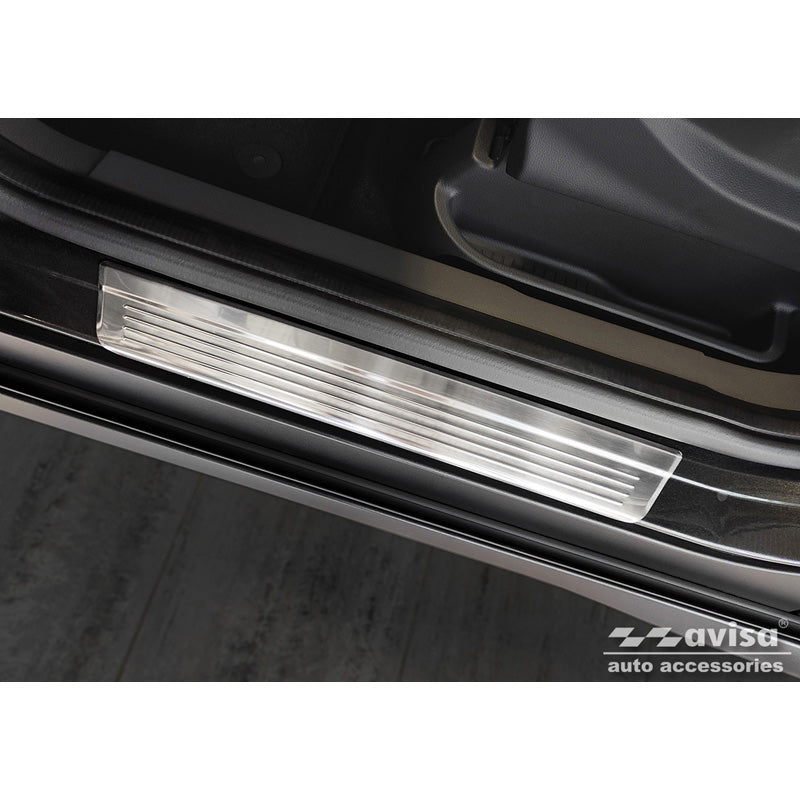 Edelstahl Einstiegsleisten passend für Ford Transit Connect II / Tourneo Connect II 2014-2017 & FL 2017-2022 'Lines' - 2-Teilig