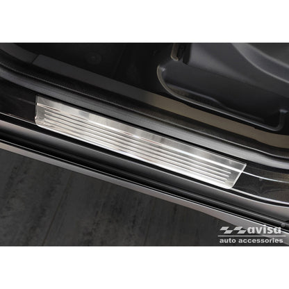 Edelstahl Einstiegsleisten passend für Ford Transit Connect II / Tourneo Connect II 2014-2017 & FL 2017-2022 'Lines' - 2-Teilig