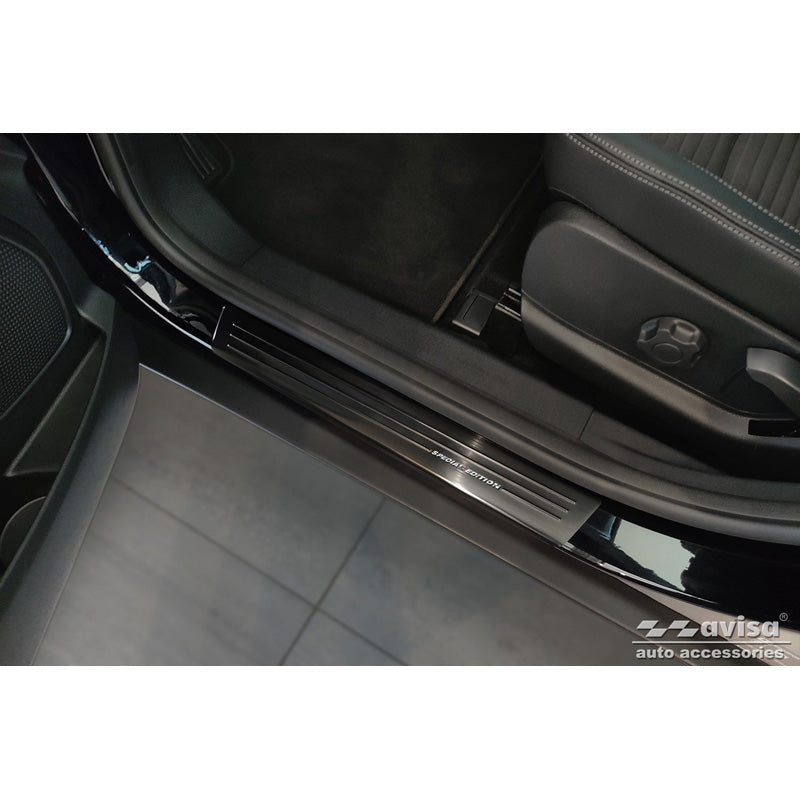 Schwarz Edelstahl Einstiegsleisten passend für Ford EcoSport Facelift 2017- - 'Special Edition' - 4-Teilig