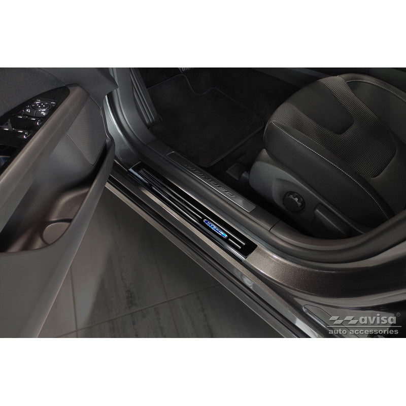 Schwarz Edelstahl Einstiegsleisten passend für Ford Mondeo V Turnier 2014-2019 & Facelift 2019- 'Hybrid' - 4-teilig