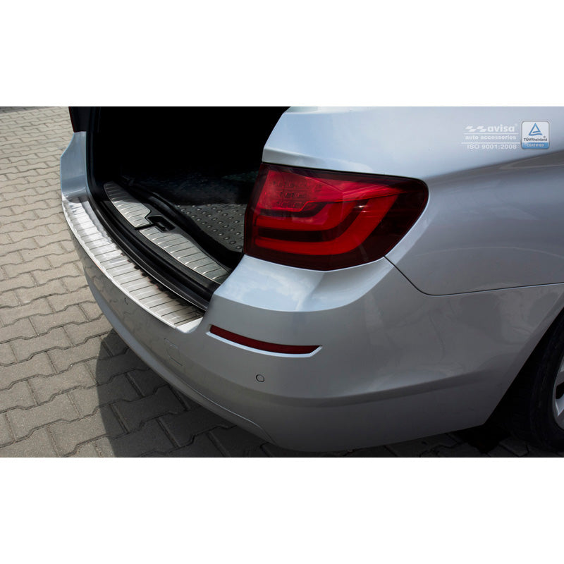 Edelstahl Heckstoßstangenschutz passend für BMW 5er F11 Touring 2010-2017 'Ribs'