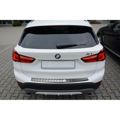 Edelstahl Heckstoßstangenschutz passend für BMW X1 F48 2015-2022 'Ribs'