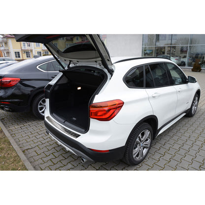 Edelstahl Heckstoßstangenschutz passend für BMW X1 F48 2015-2022 'Ribs'