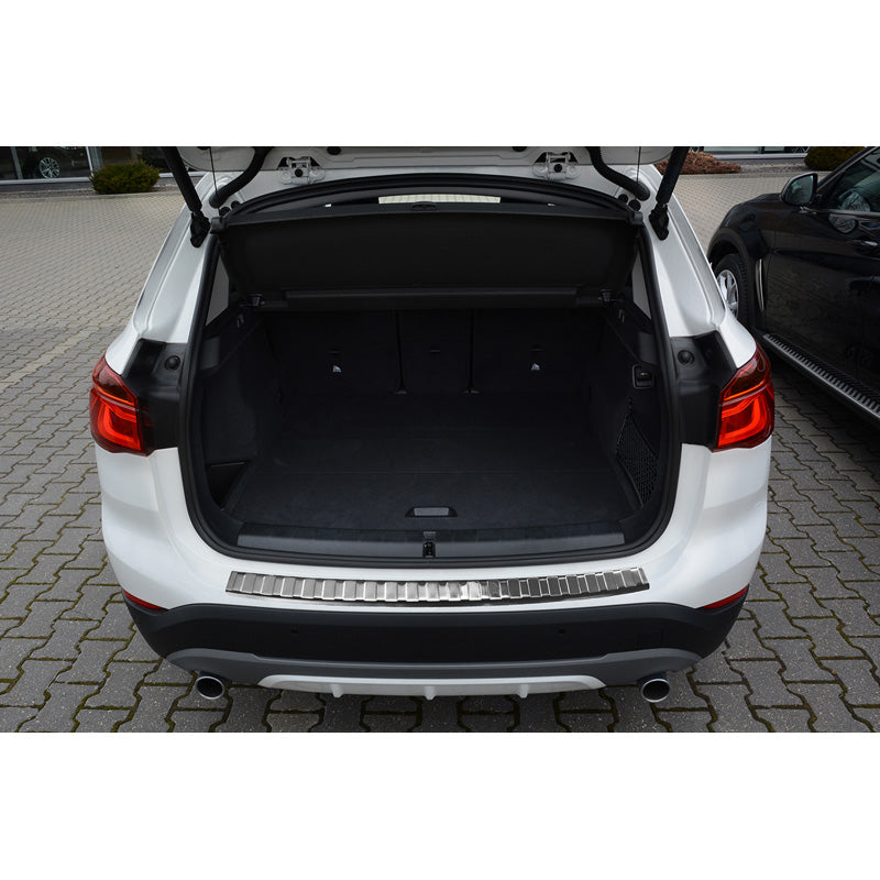 Edelstahl Heckstoßstangenschutz passend für BMW X1 F48 2015-2022 'Ribs'