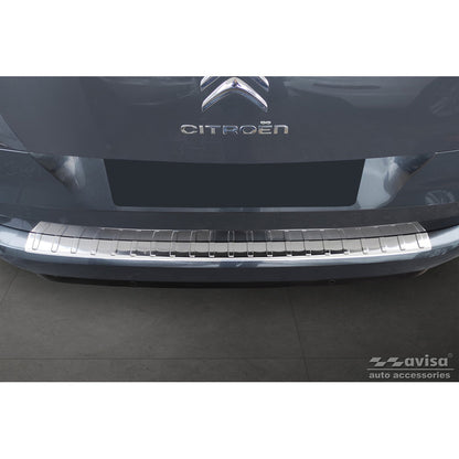 Edelstahl Heckstoßstangenschutz passend für Citroën C4 Picasso 2013- & C4 Spacetourer 2018- 'Ribs'