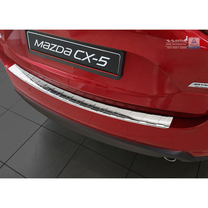 Edelstahl Heckstoßstangenschutz passend für Mazda CX-5 II 2017- inkl. Facelift 'Ribs'