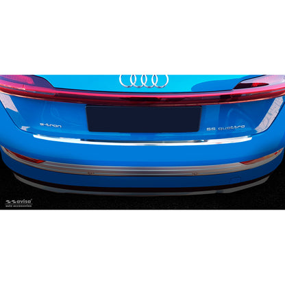 Edelstahl Heckstoßstangenschutz passend für Audi E-Tron inkl. Sportback 2018-