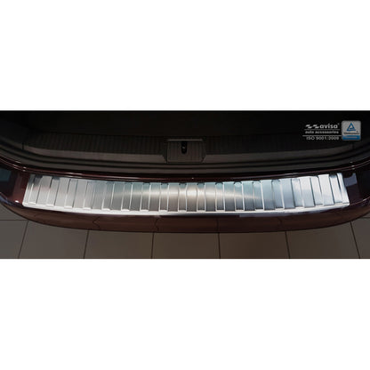 Edelstahl Heckstoßstangenschutz passend für Volkswagen Passat 3G Variant 2014-2019 & 2019- 'Ribs'