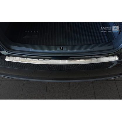 Edelstahl Heckstoßstangenschutz passend für Audi A6 Limousine Facelift 2015-2018 exkl. C8 'Ribs'