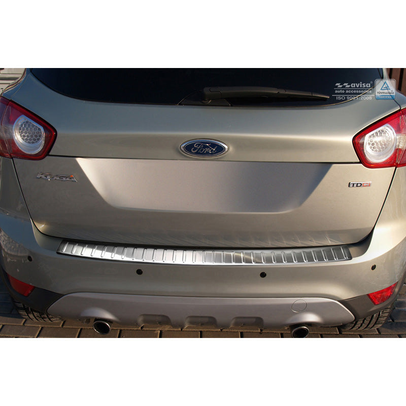 Edelstahl Heckstoßstangenschutz passend für Ford Kuga 2008-2013 'Ribs'