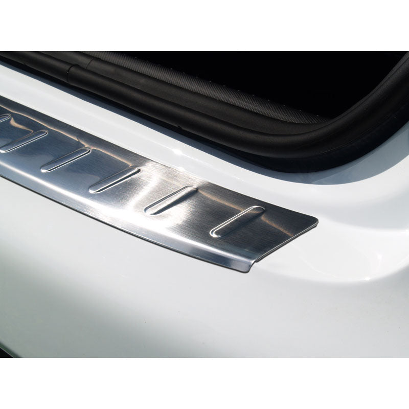 Edelstahl Heckstoßstangenschutz passend für Renault Clio IV 5-türer 2013-2017 & FL 2017-2019 inkl. GT-Line 'Ribs'
