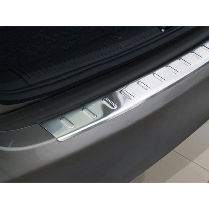 Edelstahl Heckstoßstangenschutz passend für Skoda Fabia II Combi 2007- 'Ribs'