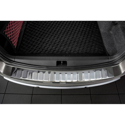 Edelstahl Heckstoßstangenschutz passend für Skoda Octavia III Scout 2014-2020 'Ribs'