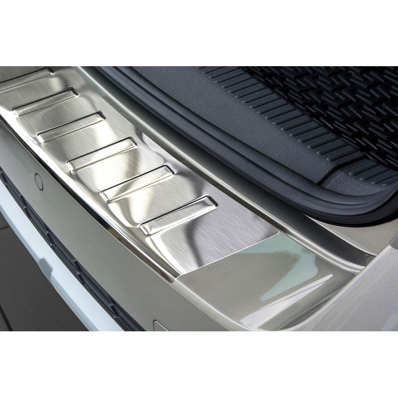 Edelstahl Heckstoßstangenschutz passend für Skoda Octavia III Scout 2014-2020 'Ribs'