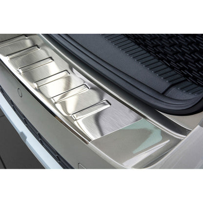Edelstahl Heckstoßstangenschutz passend für Skoda Octavia III Scout 2014-2020 'Ribs'