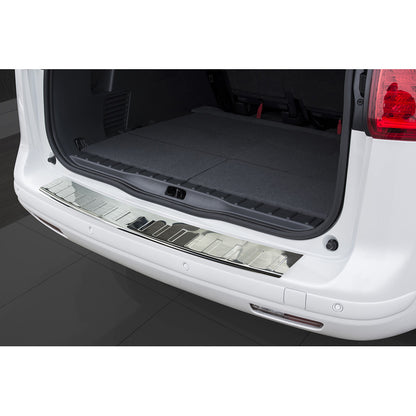 Edelstahl Heckstoßstangenschutz passend für Peugeot 5008 2009-2016 'Ribs'