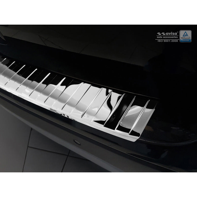 Chrom Edelstahl Heckstoßstangenschutz passend für Opel Mokka X 2016- 'Ribs'