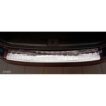 Chrom Edelstahl Heckstoßstangenschutz passend für Volkswagen Passat 3G Variant 2014- 'Ribs'