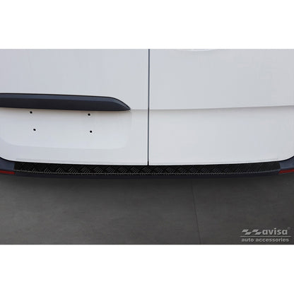 Matt-Schwarz Aluminium Heckstoßstangenschutz passend für Mercedes Sprinter III 2018- 'Riffled plate'