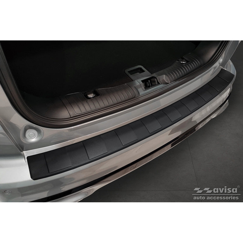 Matt-Schwarz Edelstahl Heckstoßstangenschutz passend für Ford Kuga III ST-Line/Vignale/Hybrid ST-Line 2019- 'Ribs'